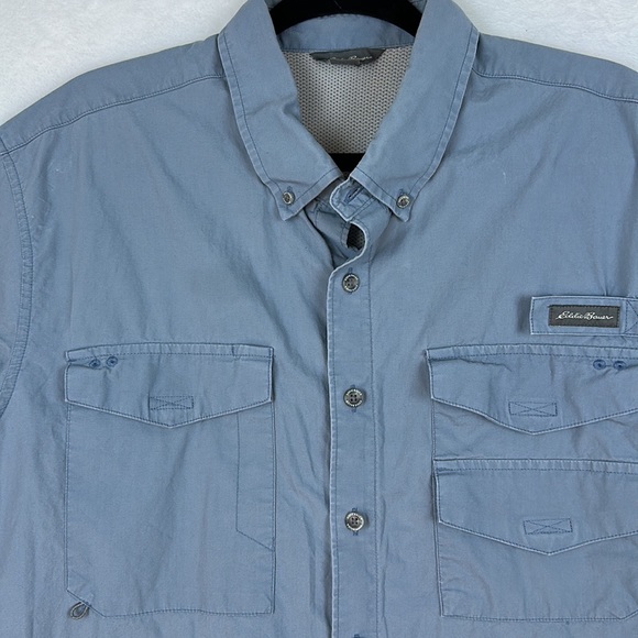 Eddie Bauer Men’s Short Sleeve Fishing Shirt Size TXL - Picture 3 of 10